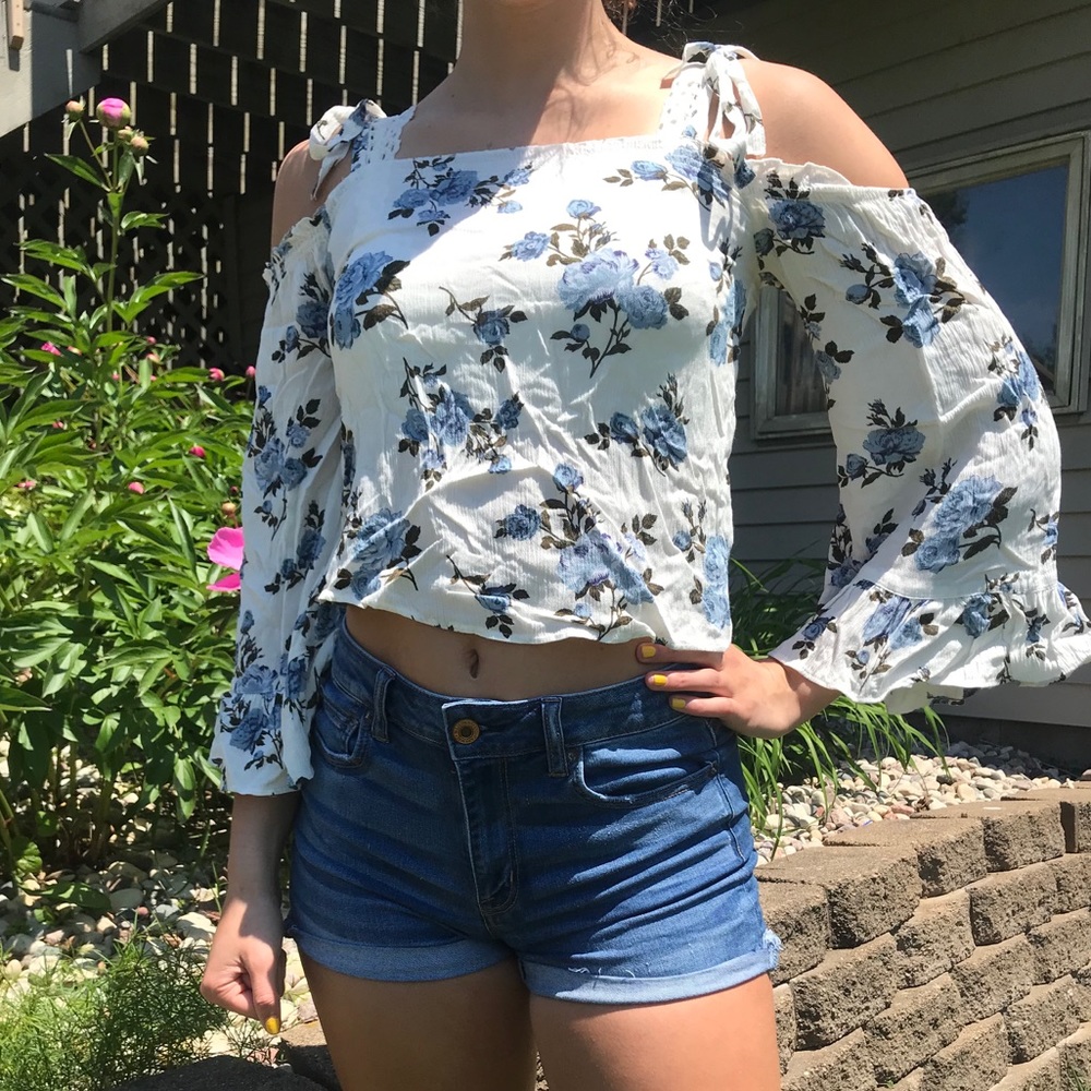 Floral long sleeve shirt